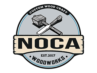 NOCA Woodworks logo design by Optimus