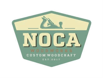 NOCA Woodworks logo design by Alfatih05