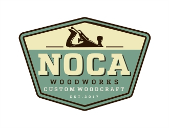 NOCA Woodworks logo design by Alfatih05