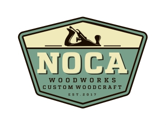 NOCA Woodworks logo design by Alfatih05