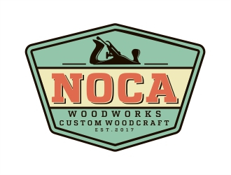NOCA Woodworks logo design by Alfatih05
