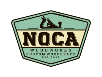 NOCA Woodworks logo design by Alfatih05