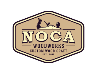 NOCA Woodworks logo design by cybil