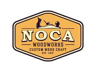 NOCA Woodworks logo design by cybil
