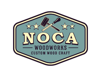 NOCA Woodworks logo design by cybil