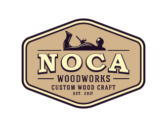 NOCA Woodworks logo design by cybil