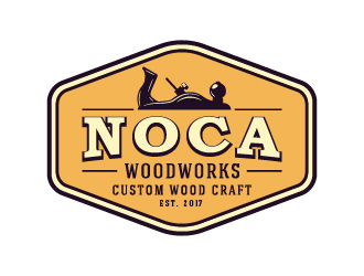 NOCA Woodworks logo design by cybil