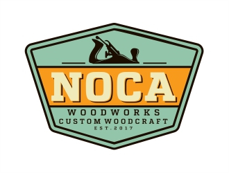 NOCA Woodworks logo design by Alfatih05
