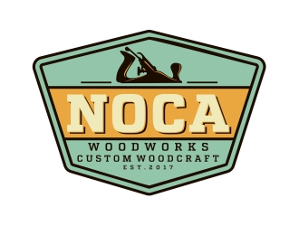 NOCA Woodworks logo design by Alfatih05