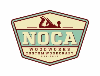 NOCA Woodworks logo design by Alfatih05
