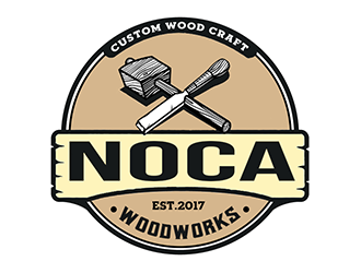 NOCA Woodworks logo design by Optimus