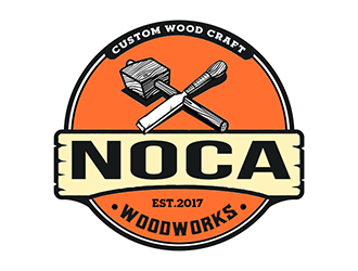 NOCA Woodworks logo design by Optimus