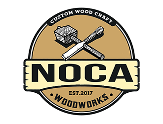 NOCA Woodworks logo design by Optimus