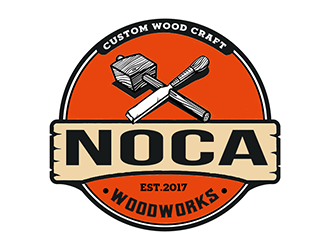 NOCA Woodworks logo design by Optimus