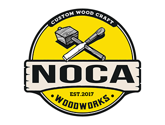 NOCA Woodworks logo design by Optimus