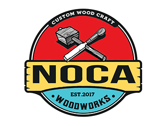 NOCA Woodworks logo design by Optimus