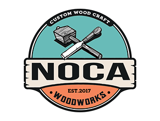 NOCA Woodworks logo design by Optimus