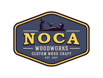NOCA Woodworks logo design by cybil