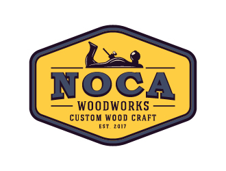 NOCA Woodworks logo design by cybil