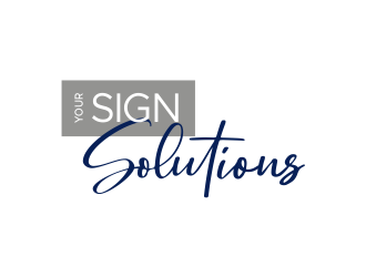 Your Sign Solutions Inc logo design by done