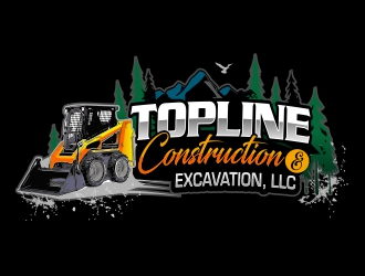 TOPLINE CONSTRUCTION & EXCAVATION LLC logo design by AnandArts