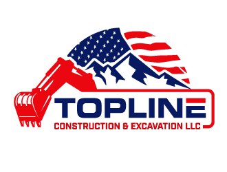 TOPLINE CONSTRUCTION & EXCAVATION LLC logo design by jaize
