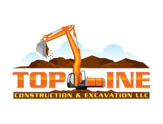 TOPLINE CONSTRUCTION & EXCAVATION LLC logo design by sanu