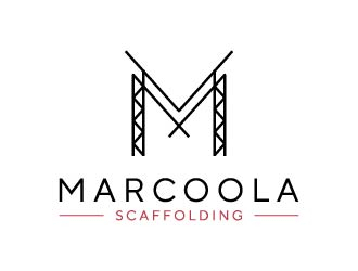 Marcoola Scaffolding  logo design by maserik