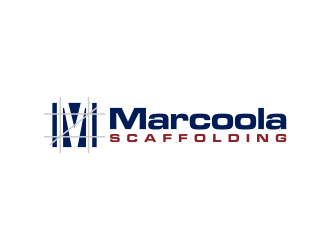 Marcoola Scaffolding  logo design by luckyprasetyo