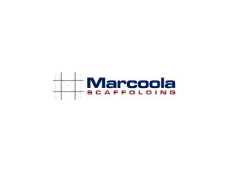 Marcoola Scaffolding  logo design by luckyprasetyo