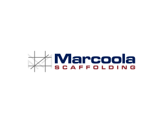 Marcoola Scaffolding  logo design by luckyprasetyo