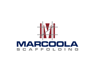 Marcoola Scaffolding  logo design by luckyprasetyo