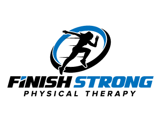 Finish Strong Physical Therapy logo design by jaize
