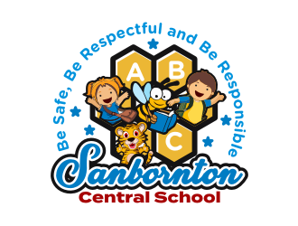 Sanbornton Central School logo design by veter