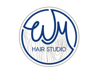 WM hair studio  logo design by GemahRipah