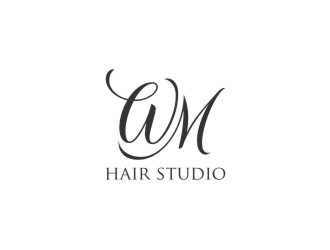 WM hair studio  logo design by bombers