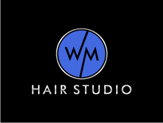 WM hair studio  logo design by asyqh