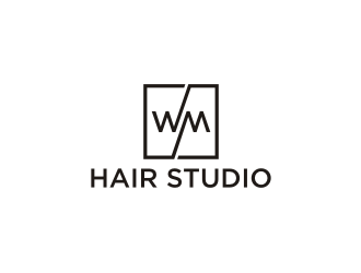 WM hair studio  logo design by rief