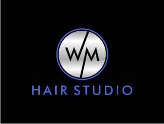 WM hair studio  logo design by asyqh