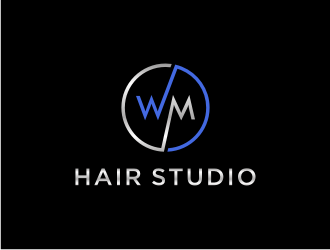 WM hair studio  logo design by asyqh