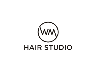 WM hair studio  logo design by rief