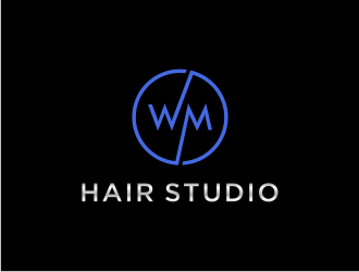 WM hair studio  logo design by asyqh