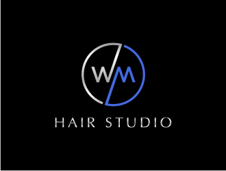 WM hair studio  logo design by asyqh