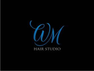 WM hair studio  logo design by bombers
