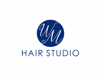 WM hair studio  logo design by kurnia