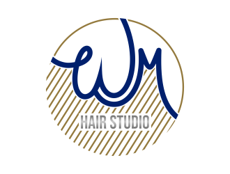 WM hair studio  logo design by Avro