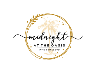 Midnight at the Oasis logo design by GassPoll