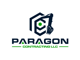 Paragon Contracting LLC logo design by GassPoll