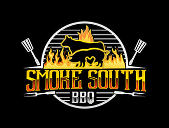 Smoke South logo design by PrimalGraphics