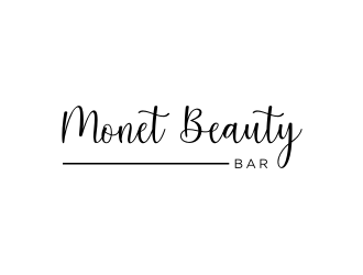 Monet Beauty Bar logo design by Inaya